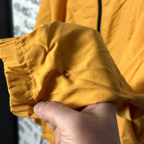 Vintage L.L. Bean Anorak 1/2 Zip Jacket Size X-Large Yellow - Picture 4 of 6
